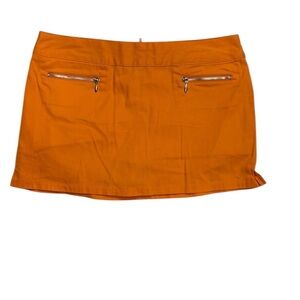 No Boundaries.   Orange Mini Pencil Skirt Casual